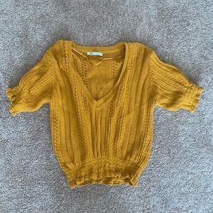 Zara knit crop top